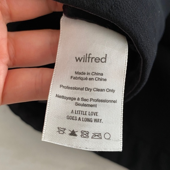 Aritzia wilfred black Fremont pant sz 4 preloved - Picture 5 of 13